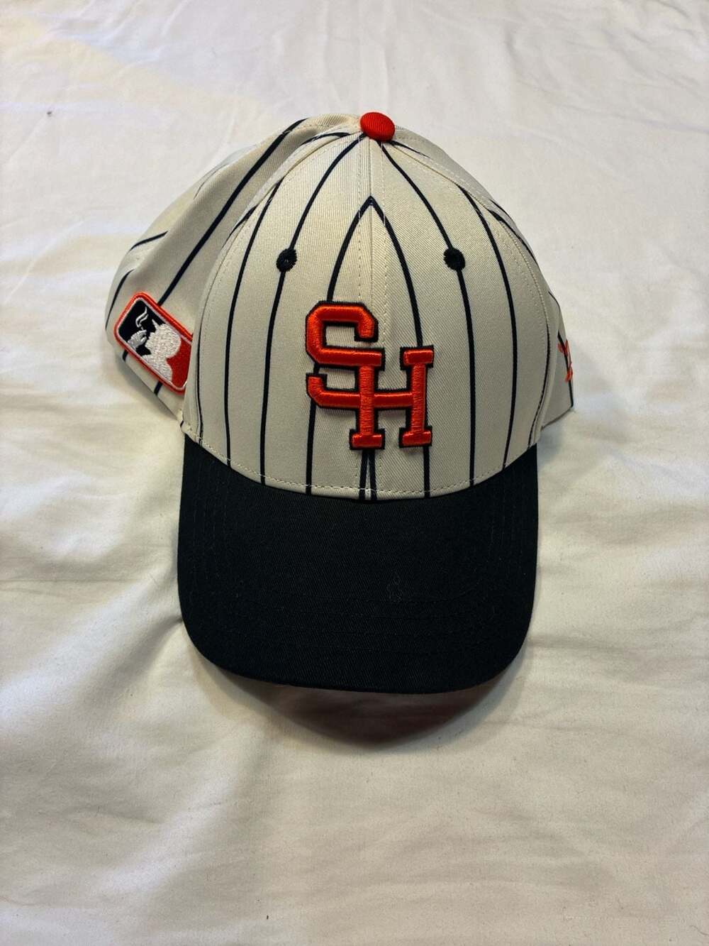 Sluggers Hit San Francisco Giants Style Pinstripe Snapback Hat Adjustable